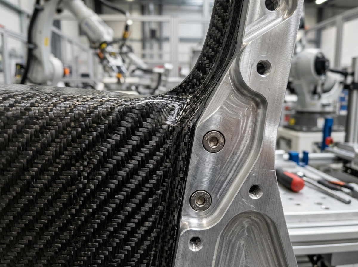 Carbon fiber composite weave surface detail